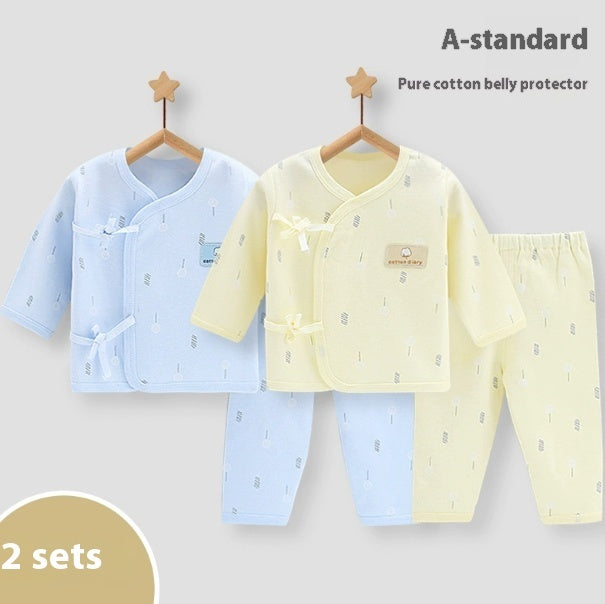 Breathable Cotton Newborn Outfit – Class A Baby Clothing Set