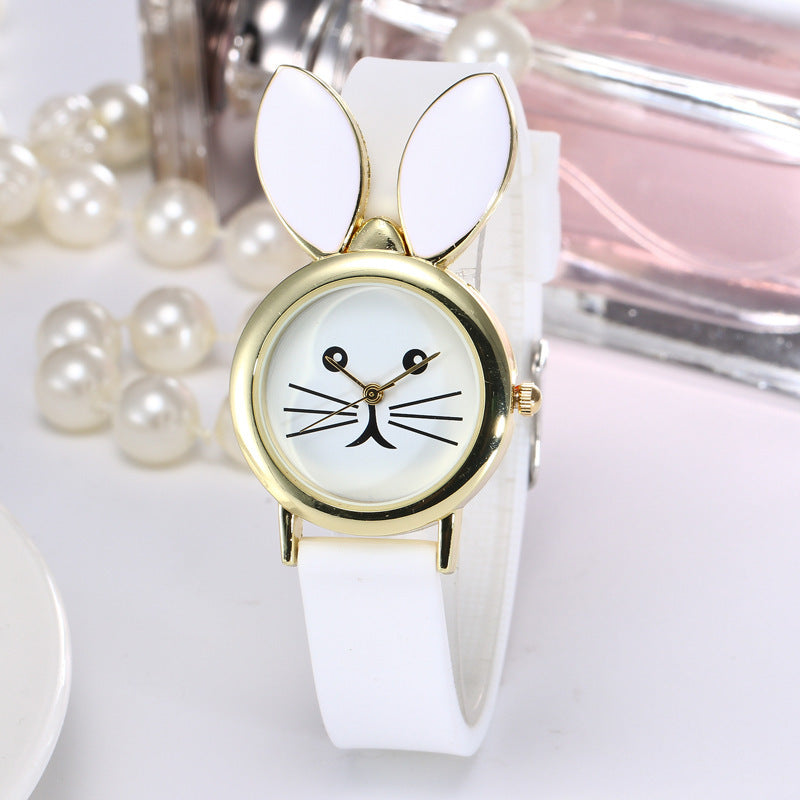 Women’s Casual Silicone Rabbit Ear Watch