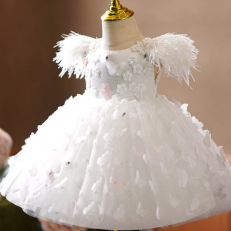 Girls Light Luxury Minority High-end Flower Dress