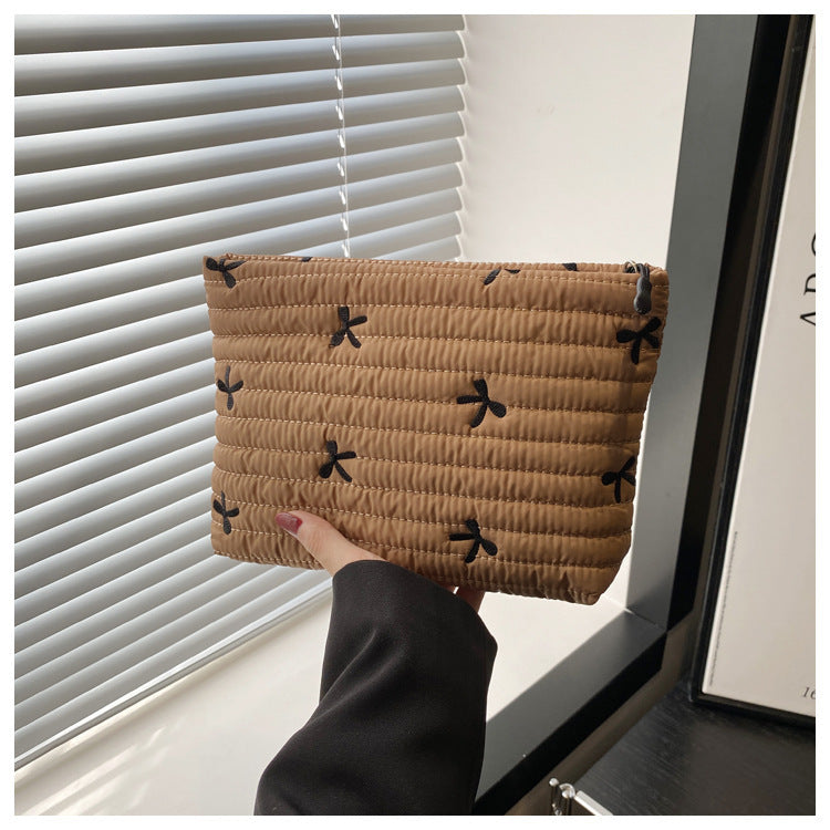 Oxford Cloth Butterfly Print Clutch For Women | حقيبة نسائية قماش أوكسفورد بطبعة فراشة