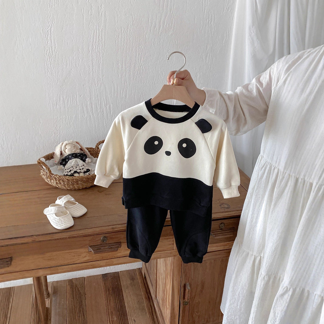 Baby Panda Outfit  – Long Sleeve Western Style