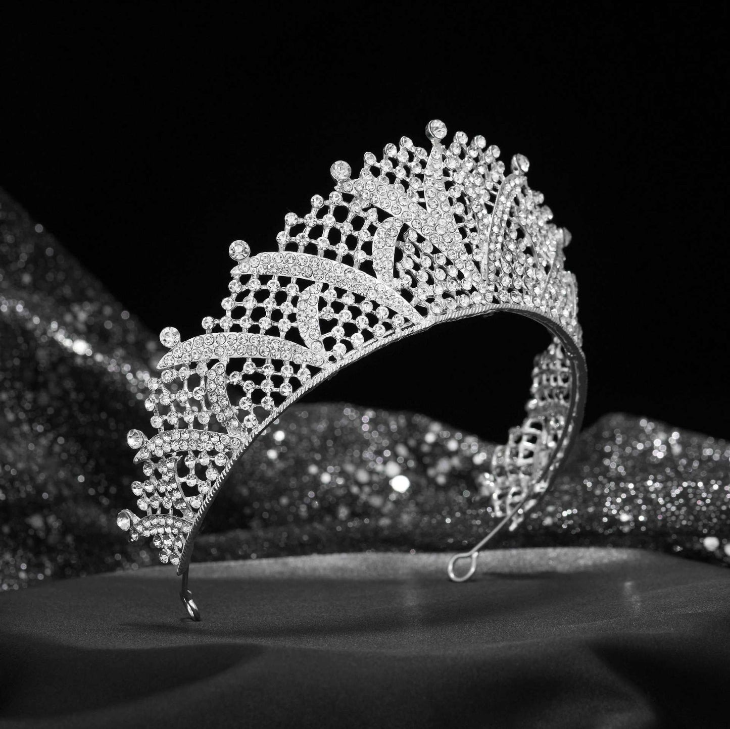 European & American Zircon Crown Headband – Full Diamond Alloy Women’s Hair Accessory