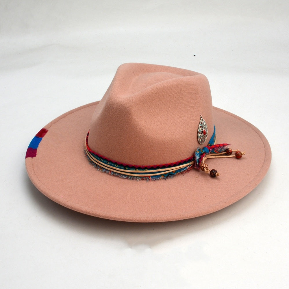 Wool-Like Felt Cap – British Retro Autumn & Winter Woolen Hat