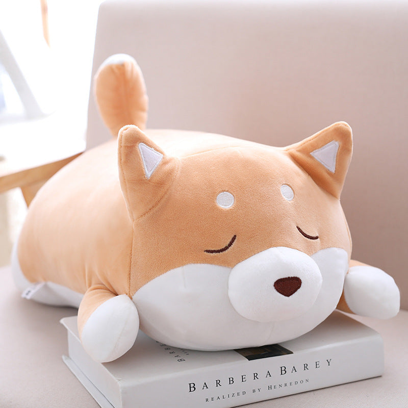 36cm / 55cm Cute Fat Shiba Inu Dog Plush Toy – Soft Stuffed Cartoon Pillow Gift for Kids & Babies