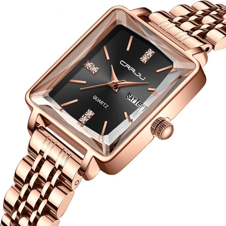 Stylish Business Steel Belt Waterproof Women’s Watch