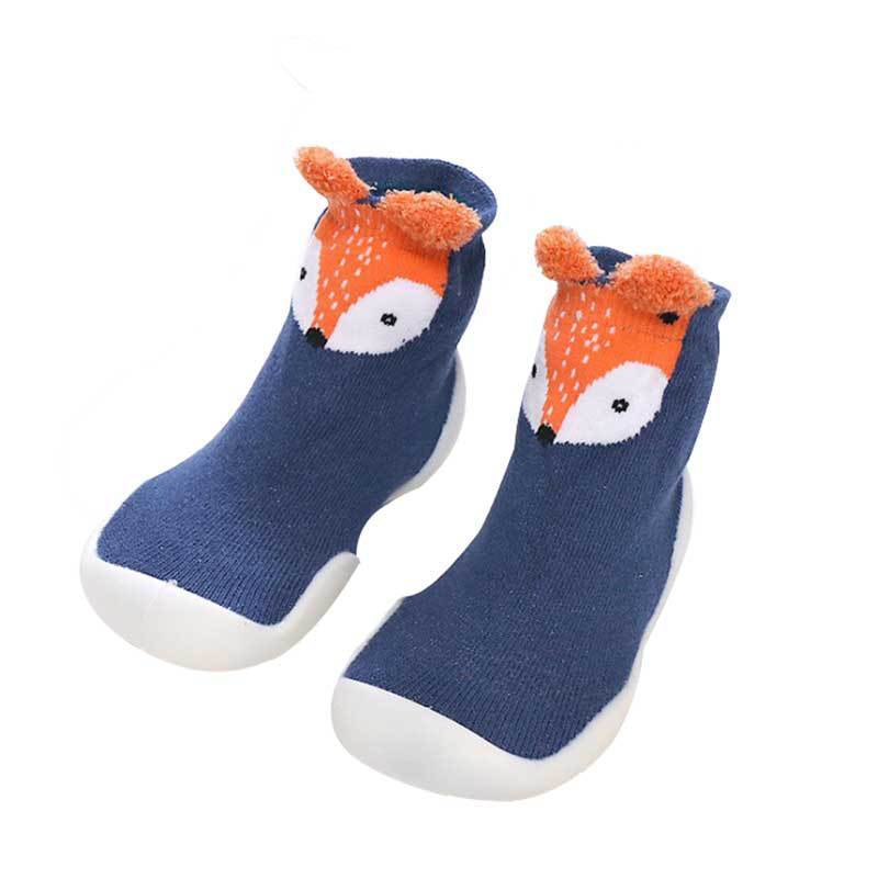 Baby Non-Slip Cotton Floor Socks – Soft Walking Shoes with Cute Animal Designs