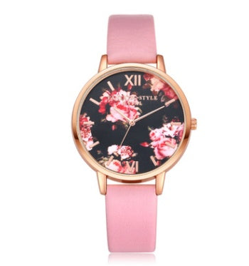 Luxury Rose Gold Women’s Quartz Watch with Leather Strap