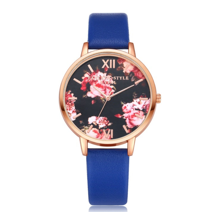 Luxury Rose Gold Women’s Quartz Watch with Leather Strap