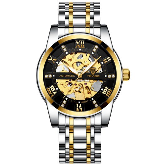 Men’s Luxury Automatic Mechanical Hollow Waterproof Fashion Watch