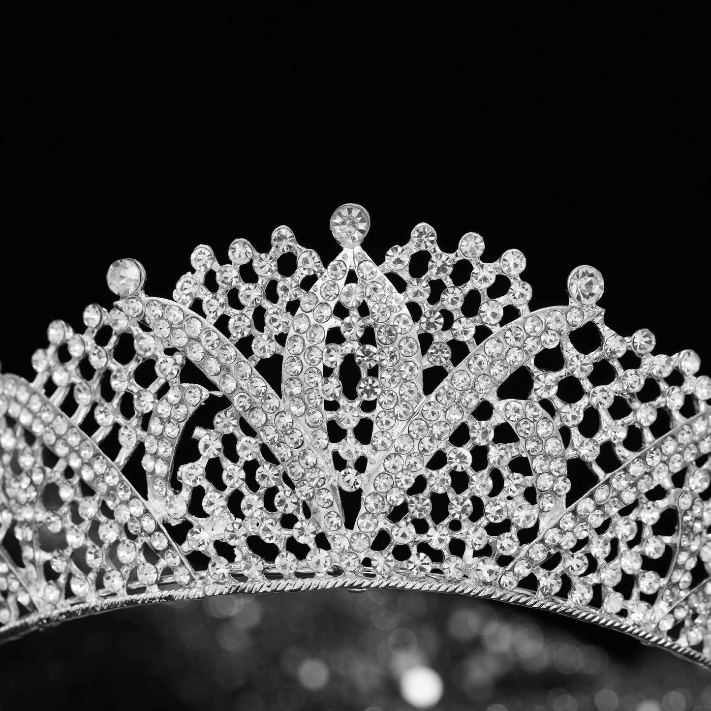 European & American Zircon Crown Headband – Full Diamond Alloy Women’s Hair Accessory