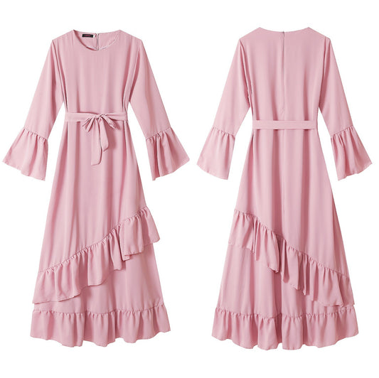 Muslim Long Skirt Dress | Arab Robe Girly Dress