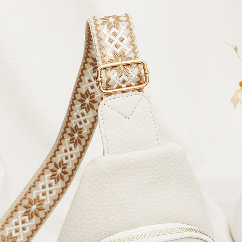 Soft Leather Retro Crossbody Bag | حقيبة كروس بودي جلدية كلاسيكية