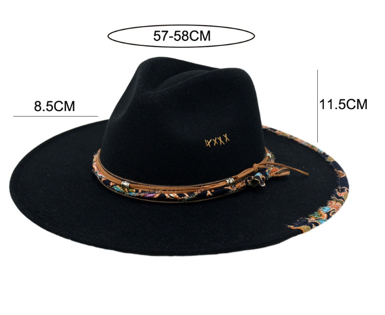 Wool-Like Felt Cap – British Retro Autumn & Winter Woolen Hat