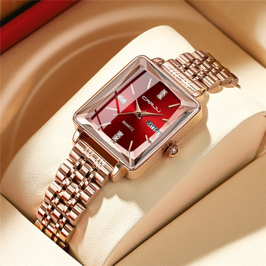Stylish Business Steel Belt Waterproof Women’s Watch