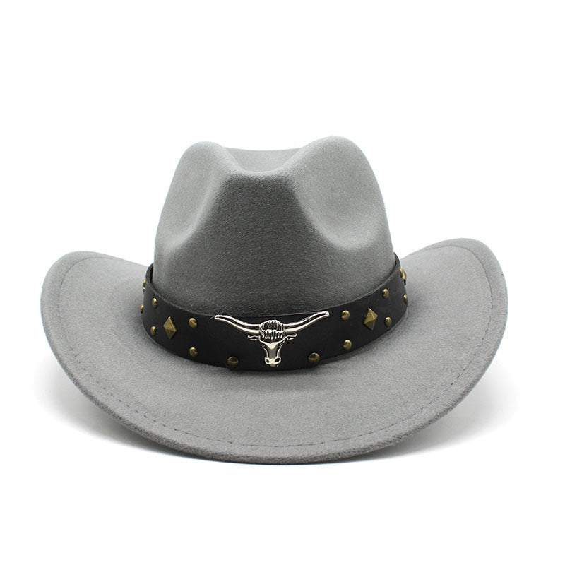 Polyester Retro Jazz Western Cowboy Hat – Vintage Style
