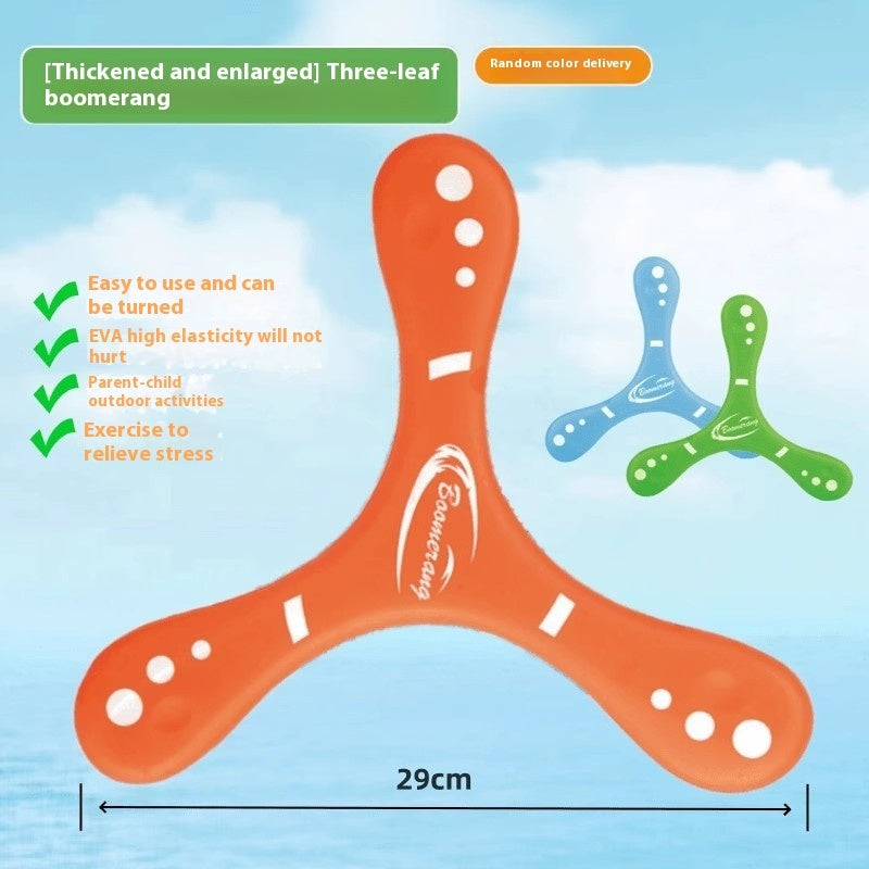 Children's Hand Throw Soft Boomerang Flying Disc
