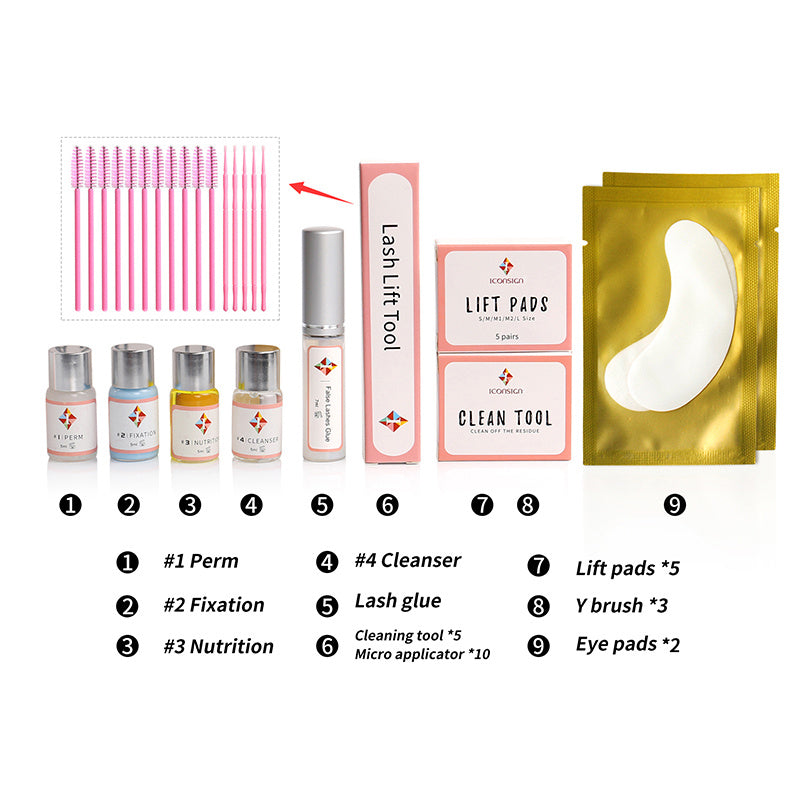 ICONSIGN Upgrade Lash Lift Kit – Professional Eyelash Perm & Lift Set for Glamorous Eyes