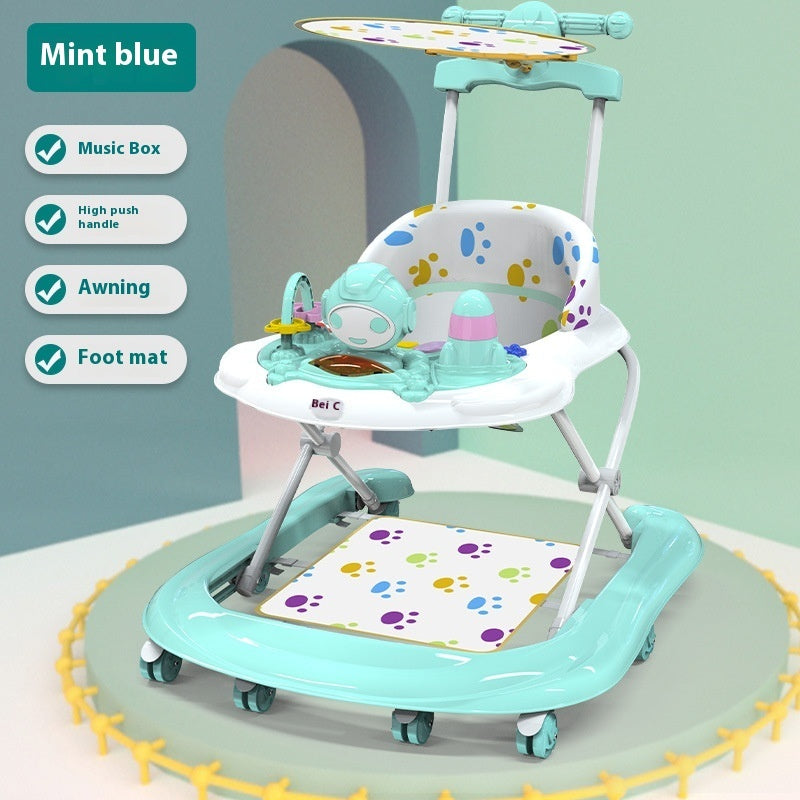 Baby Walker – Multi-functional Hand Push, Anti-O-Leg, Anti-Flip, Convertible Sit & Play