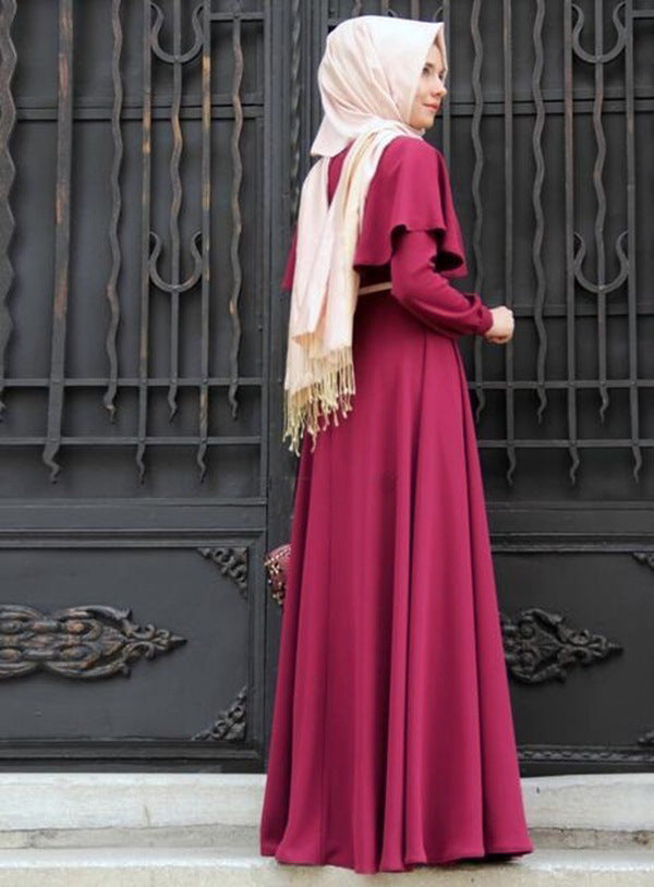 New Muslim Dress Cape Plus Size Women's Clothing Hui Costume Arab National Robe