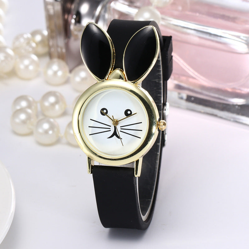 Women’s Casual Silicone Rabbit Ear Watch