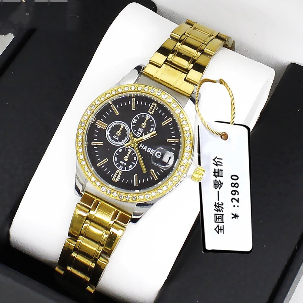 Trendy Korean Style Slim Waterproof Quartz Watch