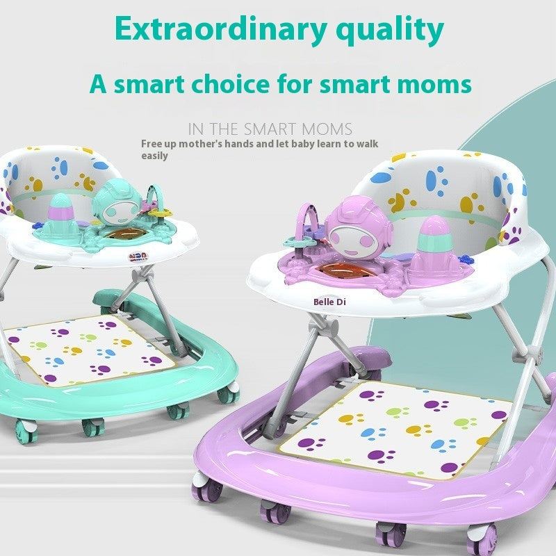 Baby Walker – Multi-functional Hand Push, Anti-O-Leg, Anti-Flip, Convertible Sit & Play