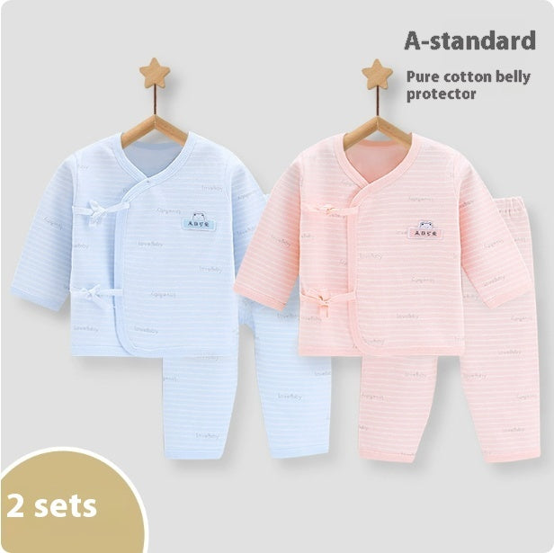 Breathable Cotton Newborn Outfit – Class A Baby Clothing Set