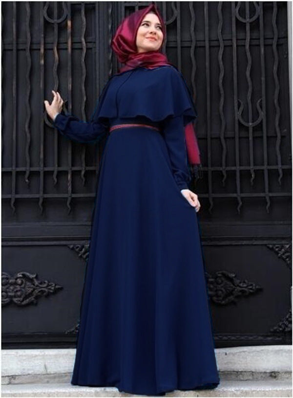 New Muslim Dress Cape Plus Size Women's Clothing Hui Costume Arab National Robe