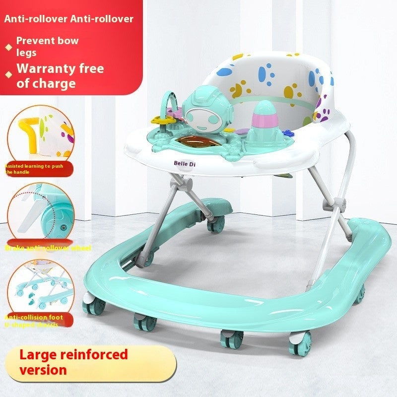 Baby Walker – Multi-functional Hand Push, Anti-O-Leg, Anti-Flip, Convertible Sit & Play