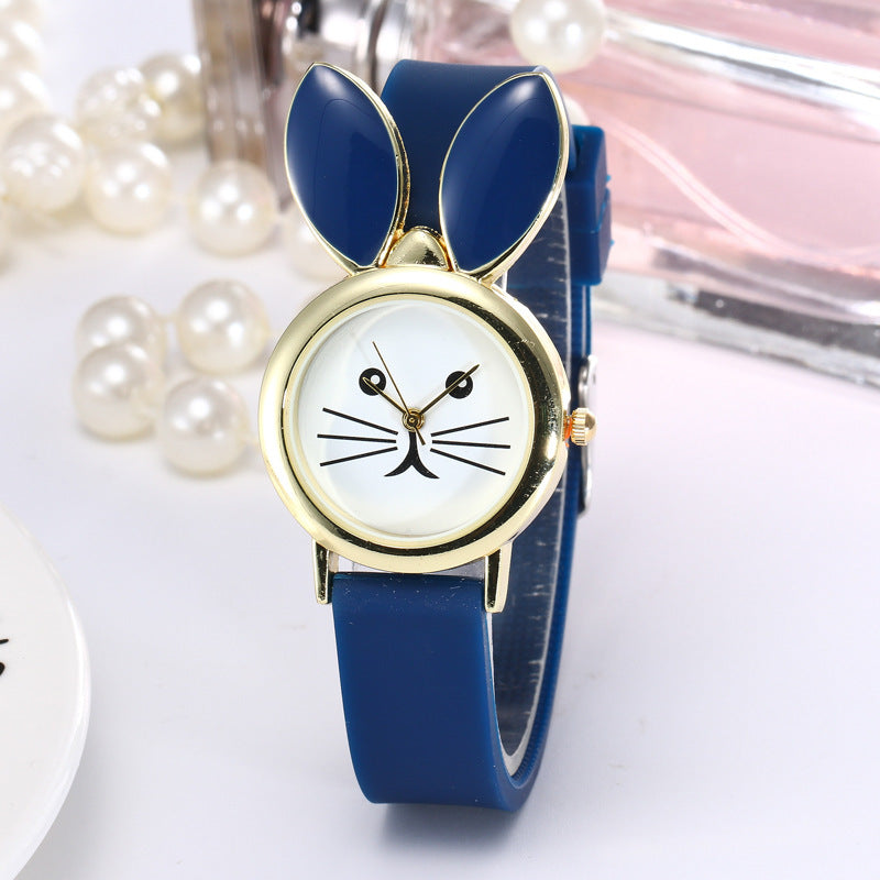 Women’s Casual Silicone Rabbit Ear Watch