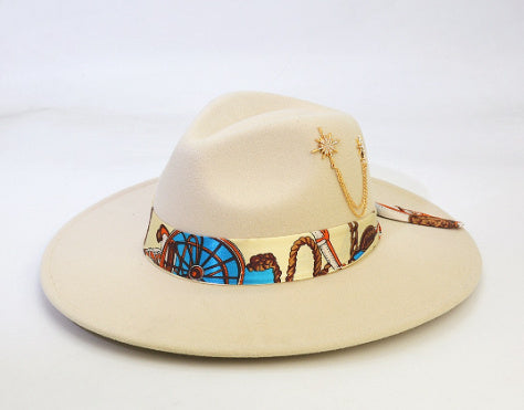 Wool-Like Felt Cap – British Retro Autumn & Winter Woolen Hat