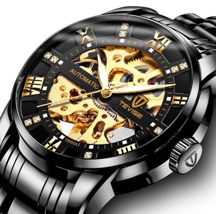 Men’s Luxury Automatic Mechanical Hollow Waterproof Fashion Watch