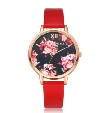 Luxury Rose Gold Women’s Quartz Watch with Leather Strap