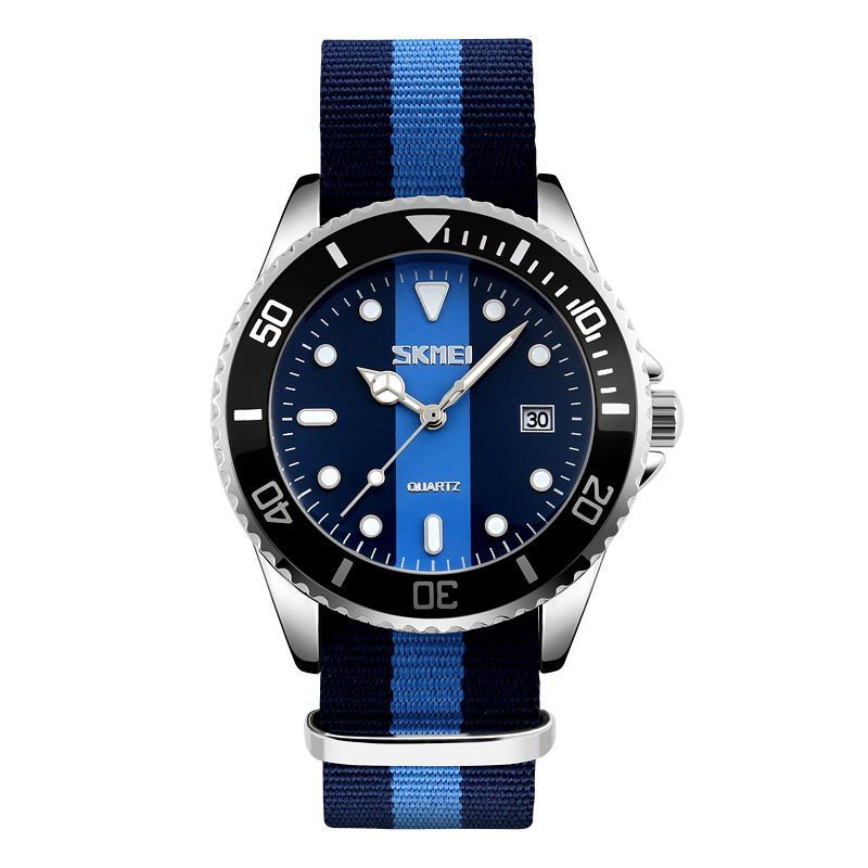 Casual Nylon Strap Men’s Quartz Watch – Waterproof 30M