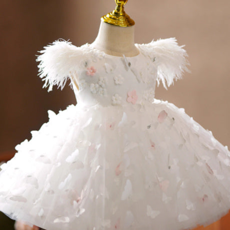 Girls Light Luxury Minority High-end Flower Dress