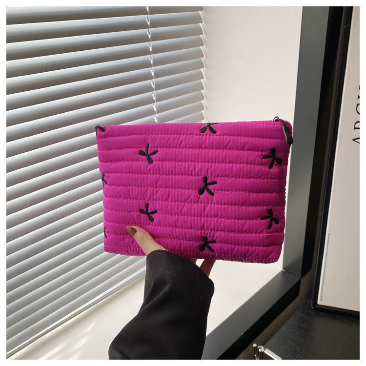 Oxford Cloth Butterfly Print Clutch For Women | حقيبة نسائية قماش أوكسفورد بطبعة فراشة