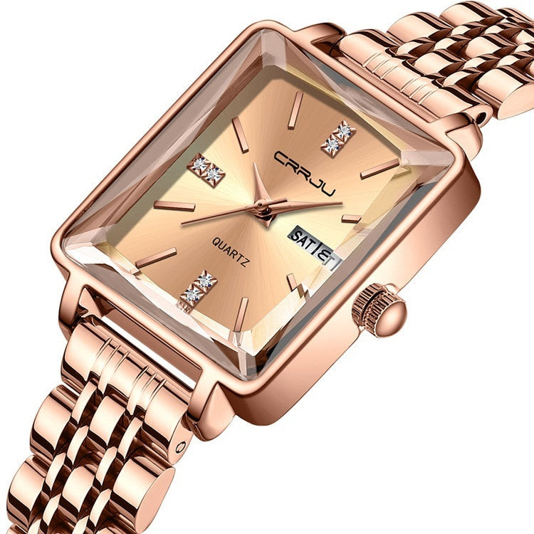 Stylish Business Steel Belt Waterproof Women’s Watch