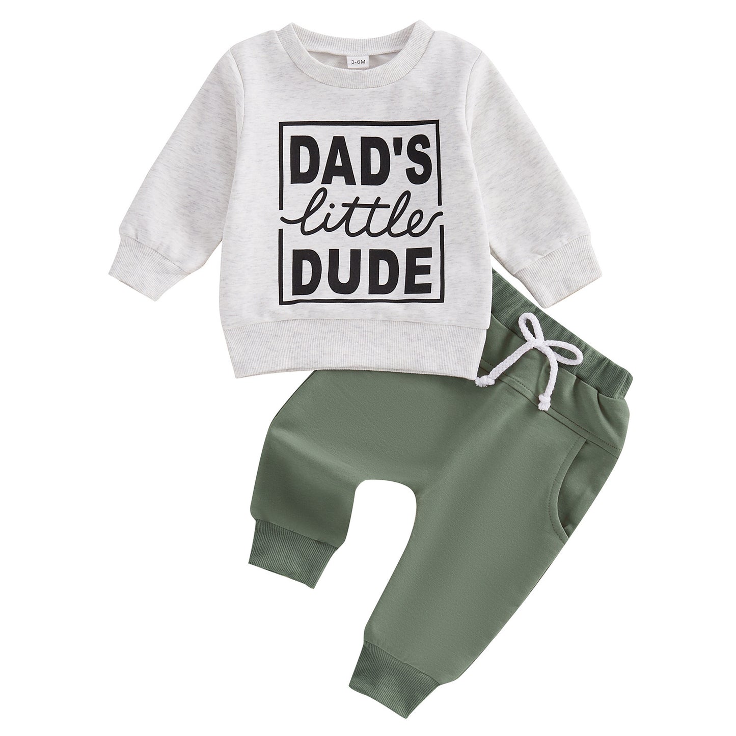 Boys’ Letter Print Sweater & Pants Set