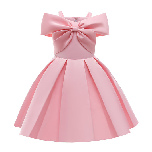 Girls' Summer Princess Dress with Suspenders – Elegant Party & Casual Wear