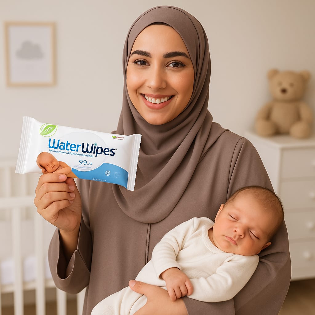 Original Plastic Free Baby Wipes,720 Wet Wipes,99.9% Water Based And Unscented For Sensitive Skin Pack of 12