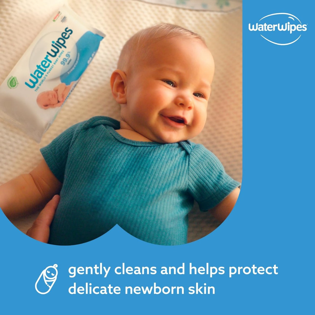 Original Plastic Free Baby Wipes,720 Wet Wipes,99.9% Water Based And Unscented For Sensitive Skin Pack of 12