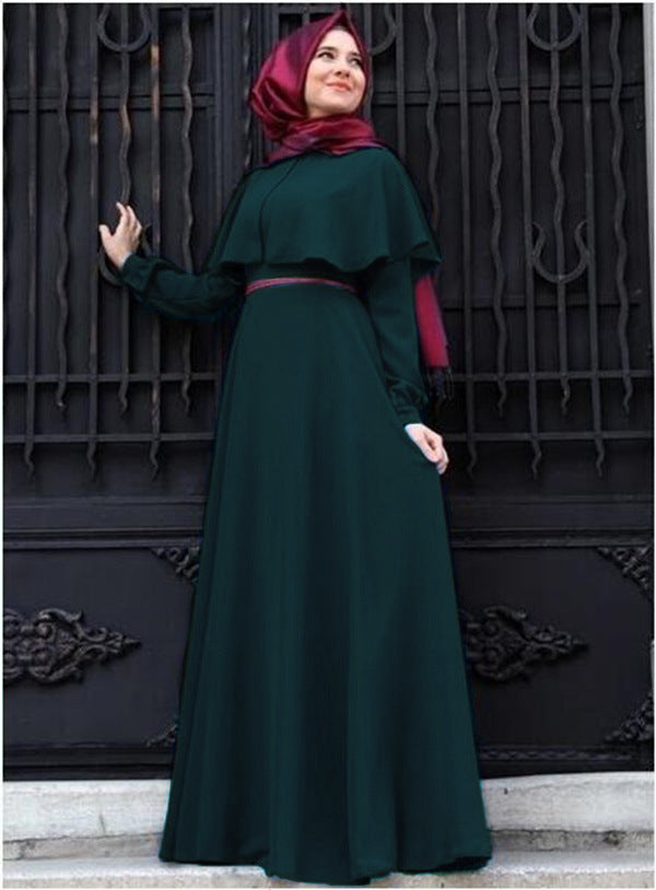 New Muslim Dress Cape Plus Size Women's Clothing Hui Costume Arab National Robe