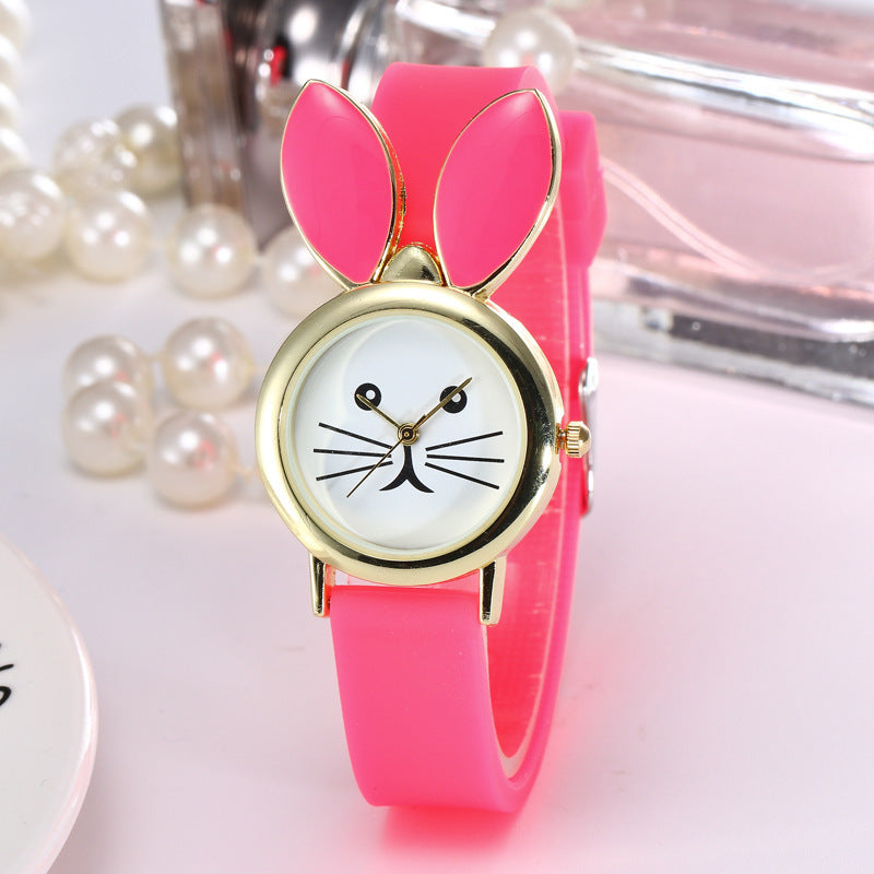 Women’s Casual Silicone Rabbit Ear Watch