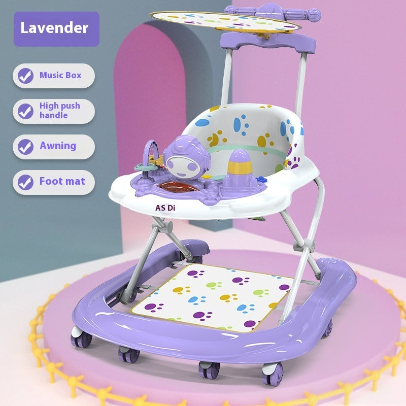 Baby Walker – Multi-functional Hand Push, Anti-O-Leg, Anti-Flip, Convertible Sit & Play