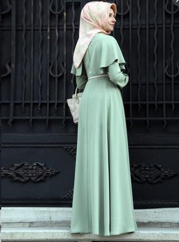 New Muslim Dress Cape Plus Size Women's Clothing Hui Costume Arab National Robe